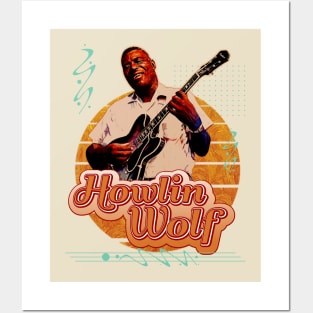 Howlin Wolf \\ Retro Art Posters and Art